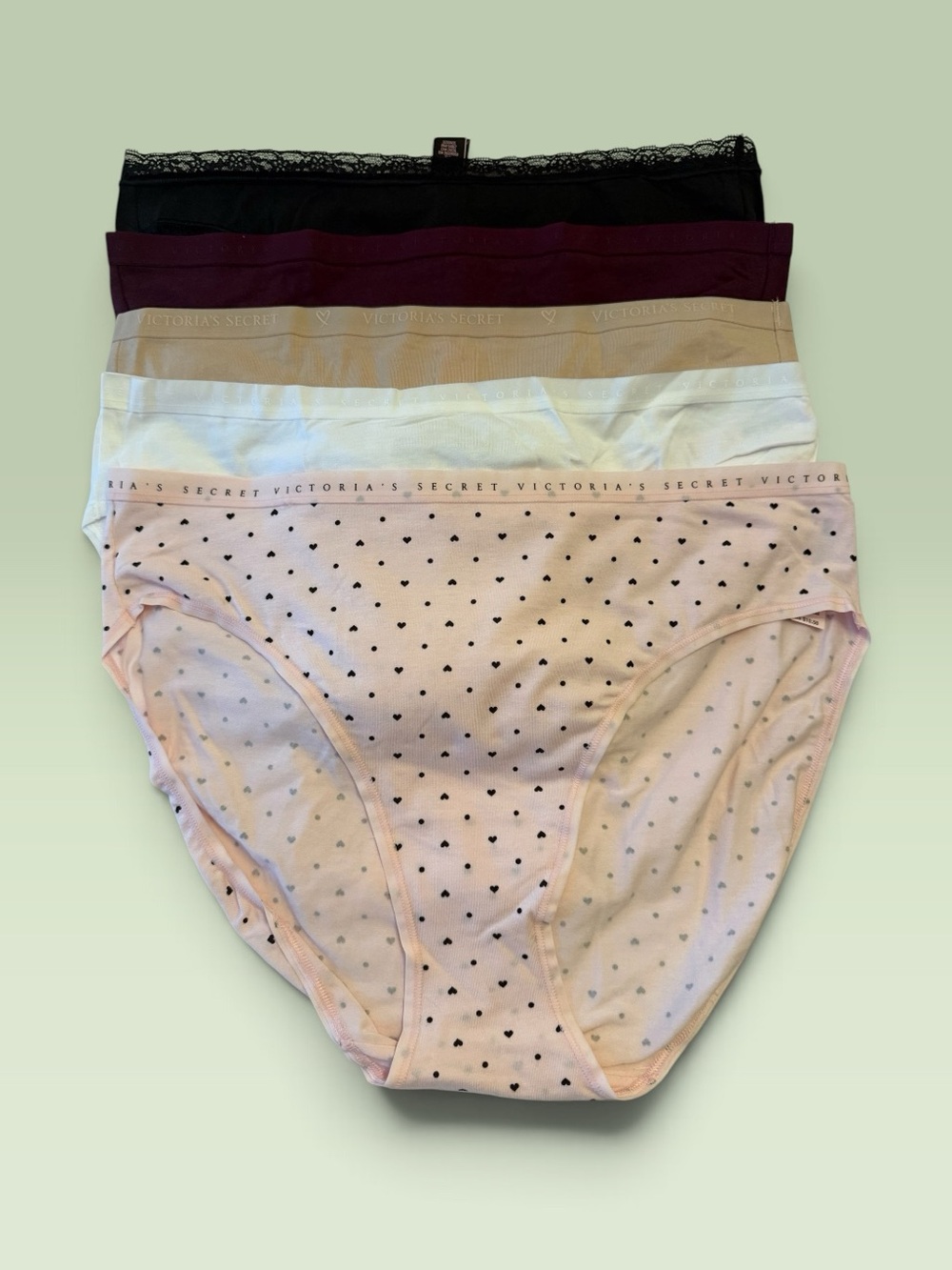 Victoria’s Secret High Leg Brief Cotton Panty ~ Size X-Large ( Lot of 5 )